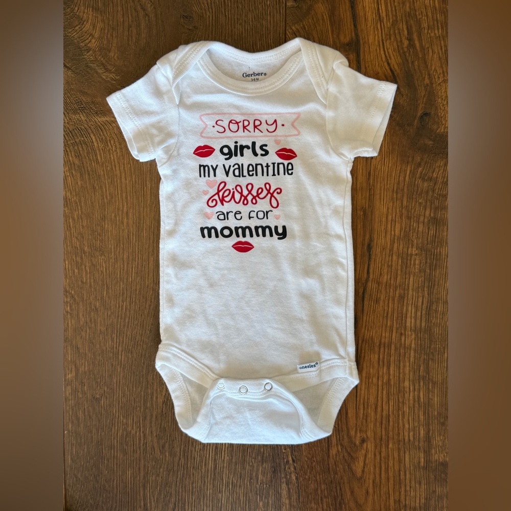 ✨4/$15✨ Valentines Day Kisses are for Mommy Onesie Gerber Size Various
